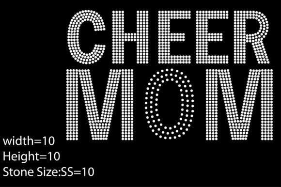 Cheer Mom Rhinestone: Premium Graphics & Print Templates