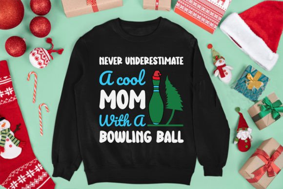Cool Mom Bowling Tee: Graphics & T-Shirt Designs