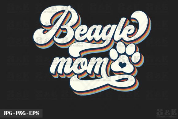 Cute Beagle Mom Dog Owner: Graphics for T-Shirt Designs