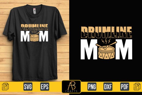 Drumline Mom Shirt Design: Graphics & Print Templates