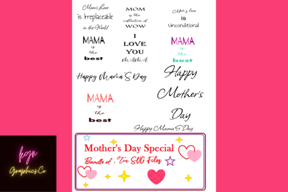 Mother's Day Graphics & Print Templates Review