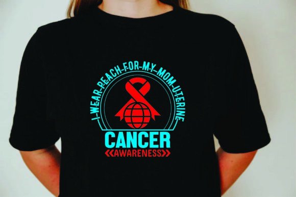Peach Awareness Graphics for T-Shirt Designs
