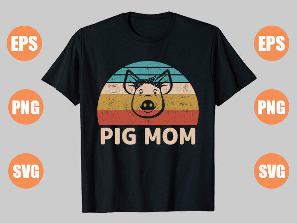 Pig Mom Graphics for Unique T-Shirt Designs