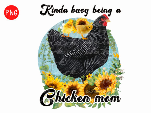 Review: Chicken Mom PNG for Messy Bun Style Tees