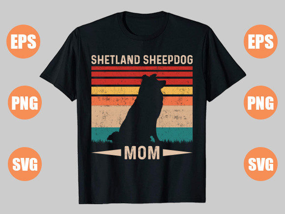 Shetland Sheepdog Mom: A Designer's Take on Stitching This Graphic